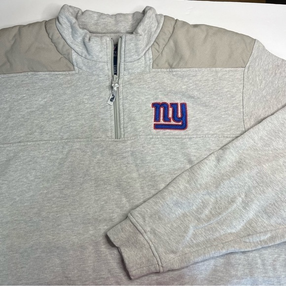 Vineyard Vines Other - Vineyard Vines Gray‎ NFL NY Giants Cotton Shep Pullover 1/4 Zip Sweatshirt L